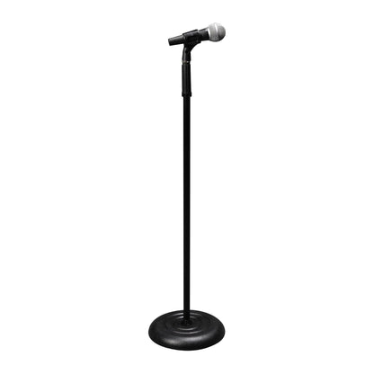Rok-It Round Base Mic Stand with Twist Clutch