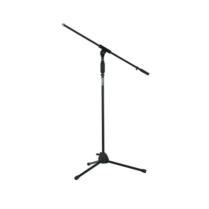Rok-it Tubular Microphone Stand With Fixed Boom Included. Tripod Design For Compact Storage