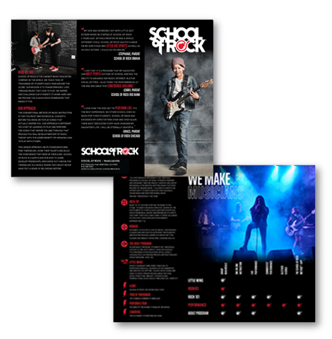 School of Rock Brochure - General with Little Wing (Singles)