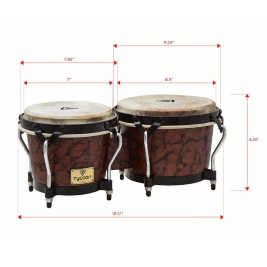 Supremo Series 7" & 8-1/2" Bongos - Marble