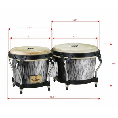 Supremo Select Kinetic Series 7" & 8-1/2" Bongos - Steel