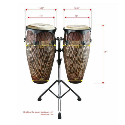 Supremo Series Select 10" & 11" Congas - Chiseled Orange