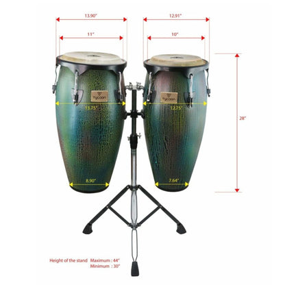 Supremo Select Series 10" & 11" Congas - Dark Iris Finish