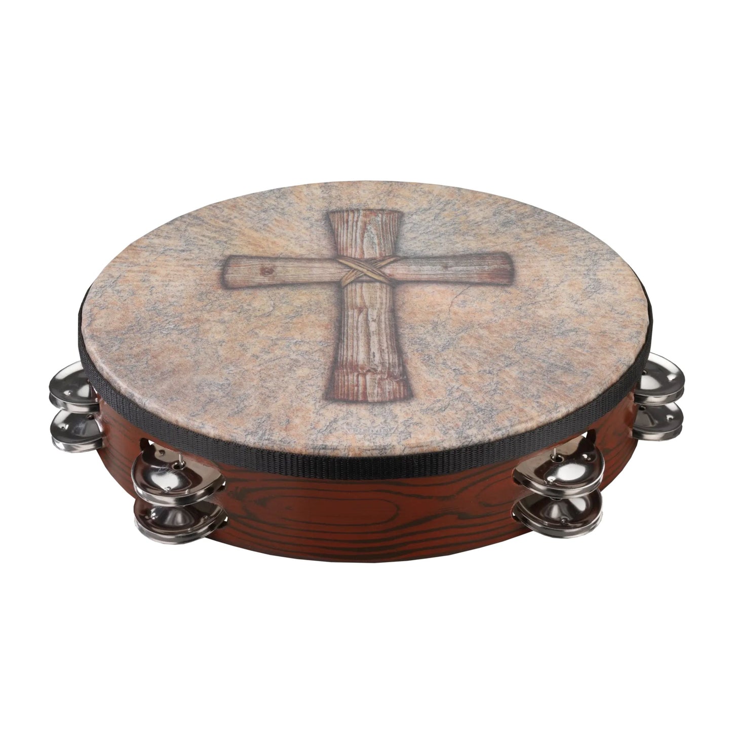Valencia Gospel Church Tambourine - 10“ Diameter, Double Row