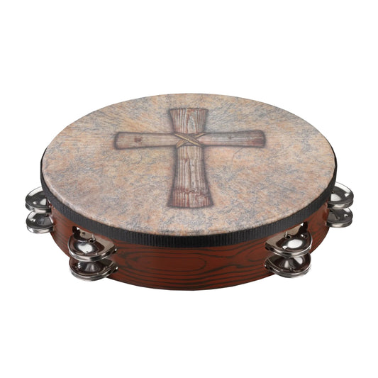 Valencia Gospel Church Tambourine - 10“ Diameter, Double Row