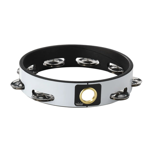 Headless Tambourine - 8“ Diameter, Single Row, White