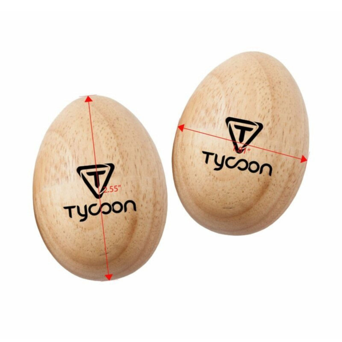 Large Wooden Egg Shakers (Pair)