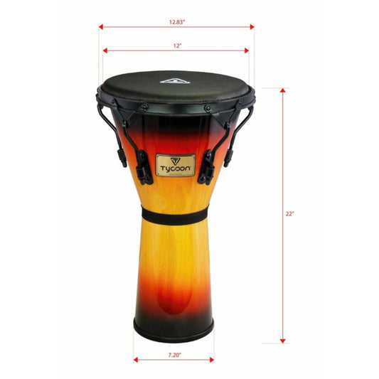 Supremo Series 12" Djembe - Sunburst