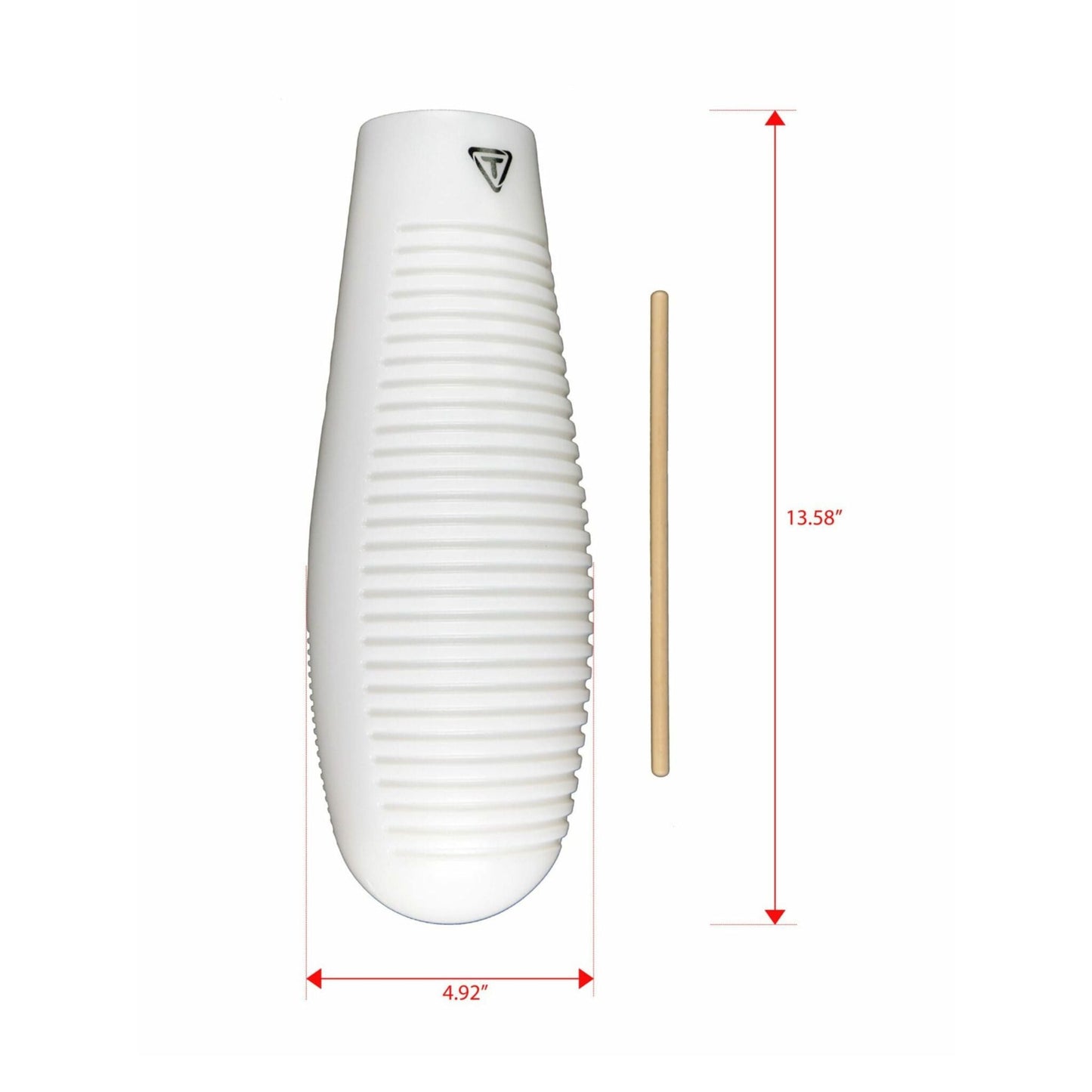 White Plastic Guiro