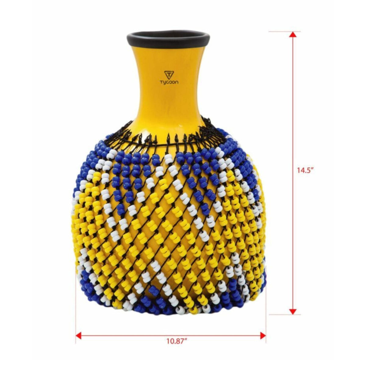 Large Yellow Fiberglass Shekere