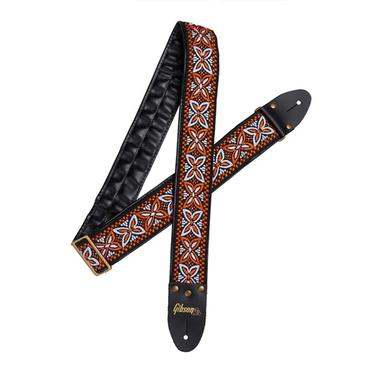 The Orange Lily Guitar Strap