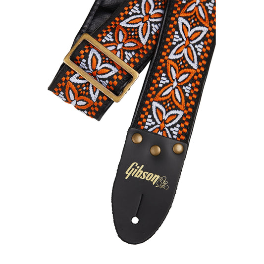 The Orange Lily Guitar Strap