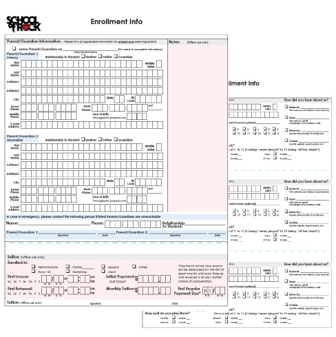 US Enrollment Form (25pk)