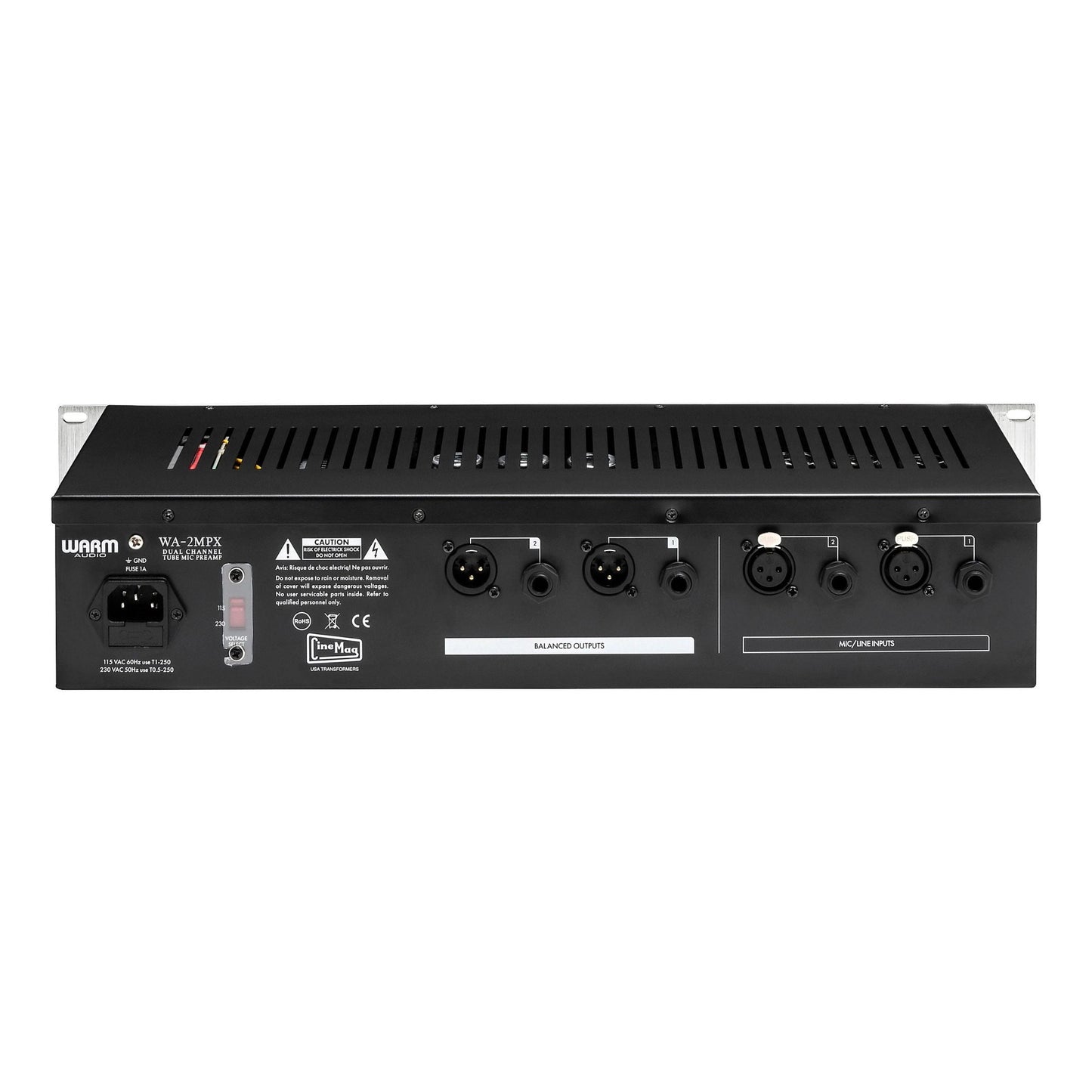 WA-2MPX Dual-Channel Tube Mic Preamp