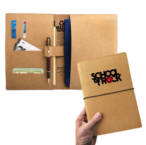 Washable Kraft Paper Fabric Padfolio