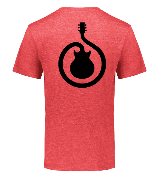Guitar Swirl (BACK) Tri Blend T-Shirt