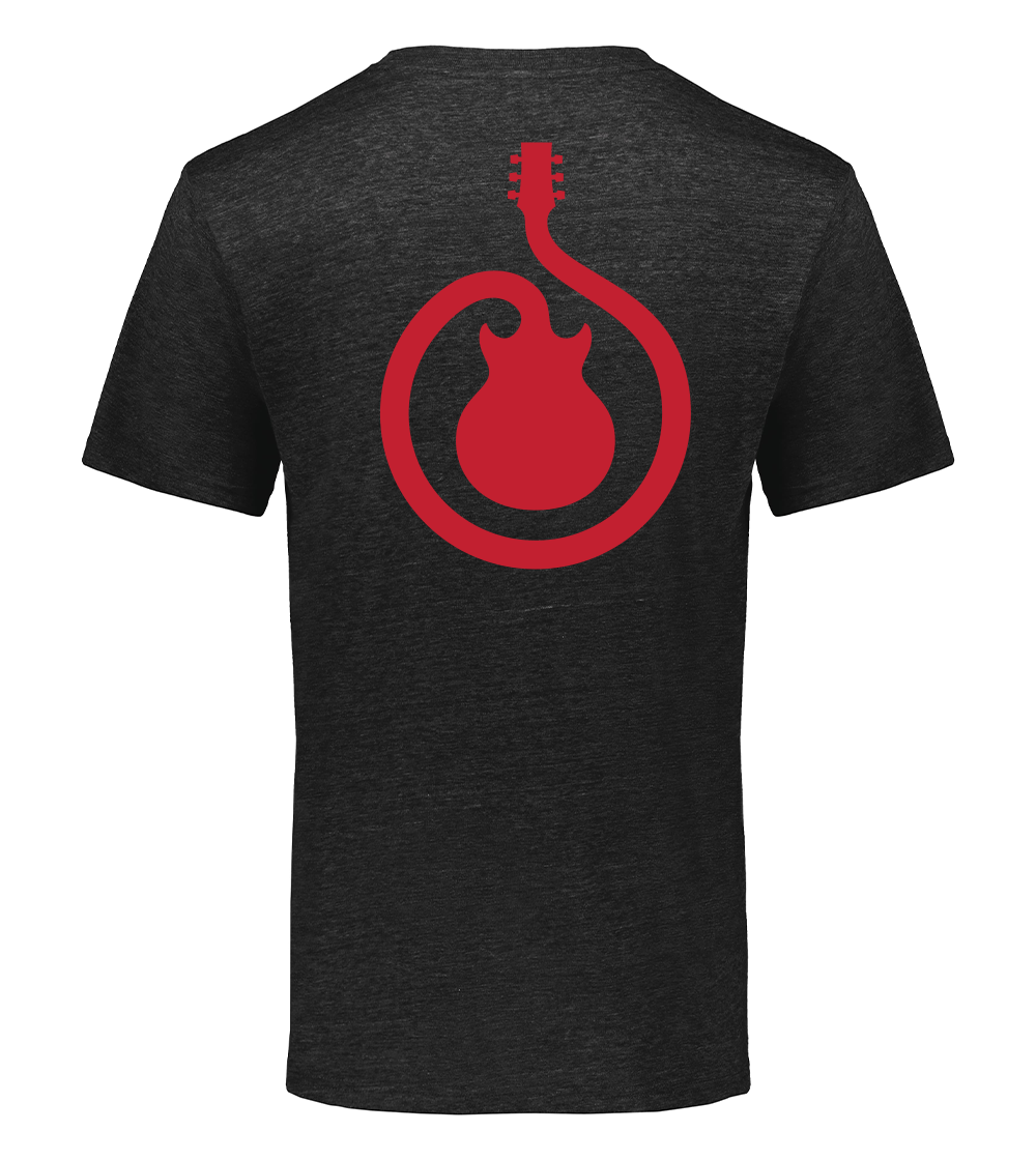 Guitar Swirl (BACK) Tri Blend T-Shirt