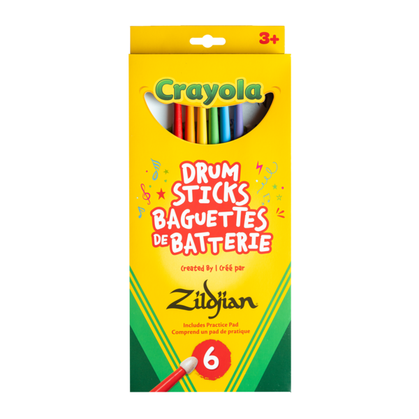 ZILDJIAN x CRAYOLA KIDS DRUMSTICKS + PRACTICE PAD