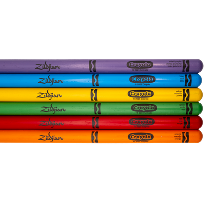 ZILDJIAN x CRAYOLA KIDS DRUMSTICKS + PRACTICE PAD