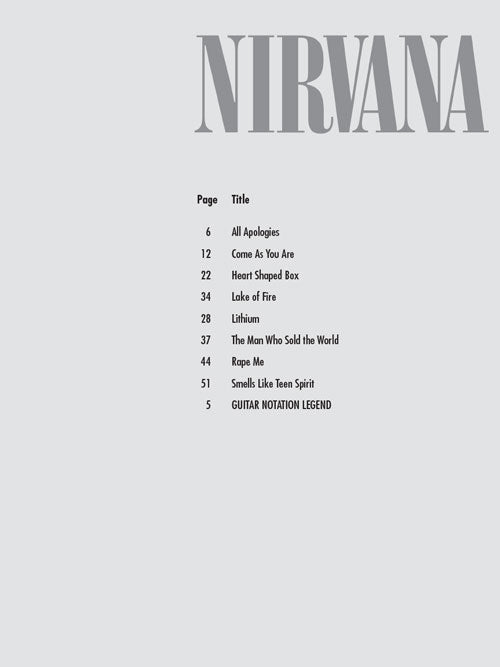 Nirvana - Easy Guitar Play-Along Vol. 11 - Book/Online Audio