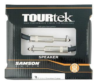 Tourtek Speaker Cables - 3-Foot Speaker Cable, 1/4-Inch Connectors