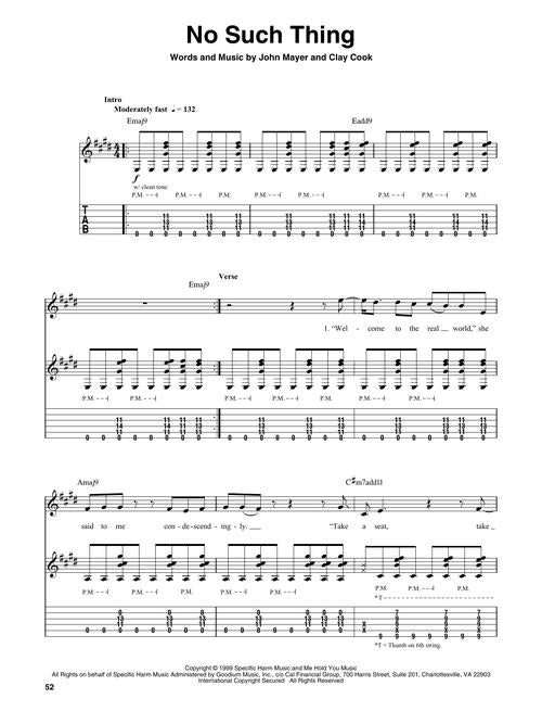 Mayer, John - Guitar Play-Along Vol. 189 - Book/Online Audio