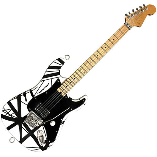 Original Franky Miniature Replica Guitar - Black and White