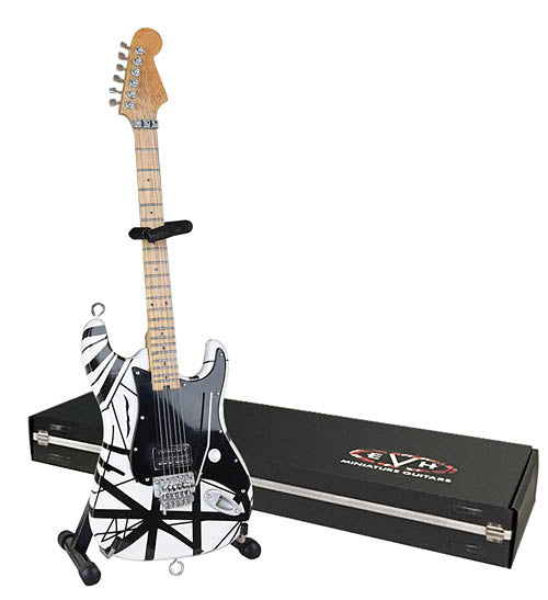 Original Franky Miniature Replica Guitar - Black and White