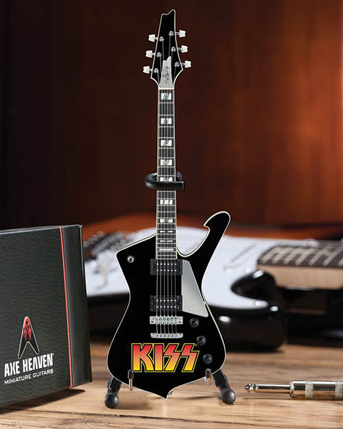 Officially Licensed Kiss Logo Paul Stanley Iceman International Mini Guitar