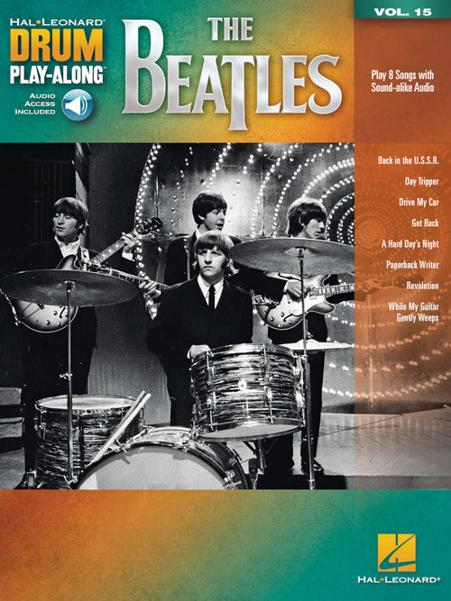 Beatles - Drum Play-Along Vol. 15 - Book/Online Audio