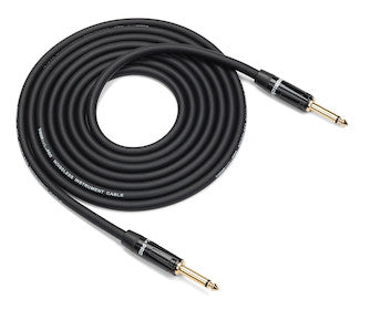 Tourtek Pro Noiseless Instrument Cable - 25-Foot Cable with Right-Angle Connector