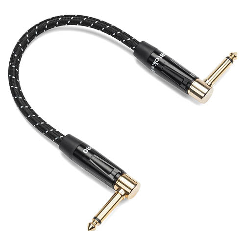 Tourtek Pro Woven Fabric Patch Cable with 2 Right Angle Connectors - 6-Inch Cable