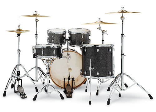 Gretsch Catalina Maple 5 Piece Shell Pack (22/10/12/16/14SN) - Black Stardust