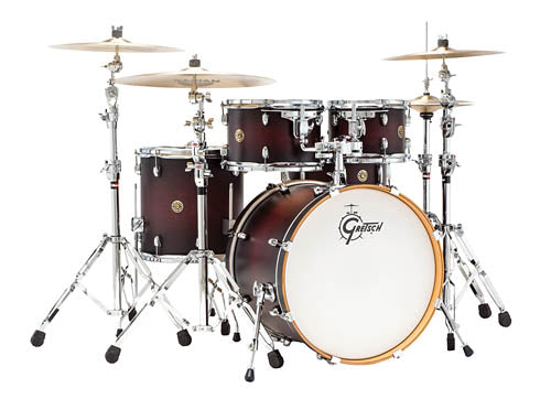 Gretsch Catalina Maple 5 Piece Shell Pack (22/10/12/16/14SN) - Satin Deep Cherry Burst