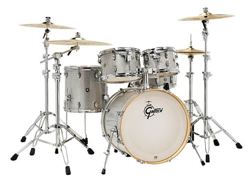 Gretsch Catalina Maple 5 Piece Shell Pack (22/10/12/16/14SN) - Silver Sparkle