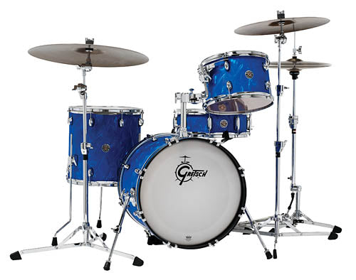 Gretsch Catalina Club 4 Piece Shell Pack (20/12/14/14SN) - Blue Satin Flame