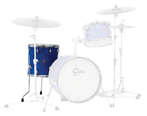 Cat Club 16x16 Floor Tom Ft Bsf Blue Satin Flame Ct1