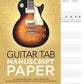 Guitar Tab Manuscript Paper - Spiralbound
