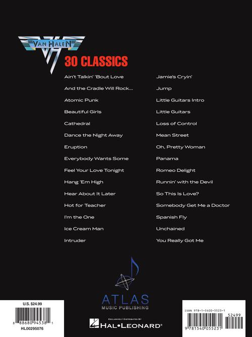 Van Halen - 30 Classics - Guitar Recorded Versions