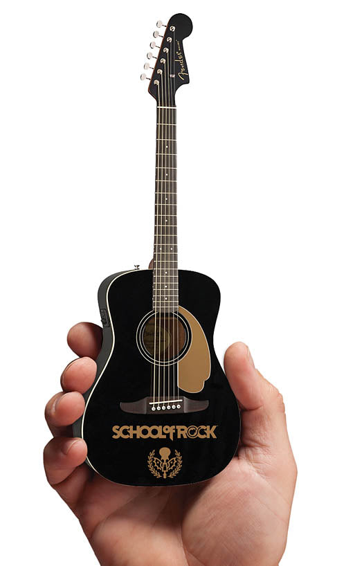 School of Rock Fender™ California Malibu Player Acoustic-Electric Jetty Black Mini Guitar