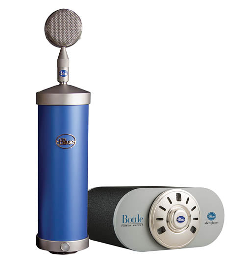 Bottle Microphone System with SKB Case - Blue (Standard)