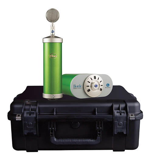 Bottle Microphone System with SKB Case - Custom Glassy Green