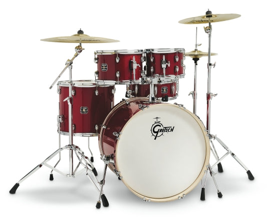 Gretsch Energy 5-Piece Set with Hardware (22/10/12/16/14SN) - Candy Apple Sparkle