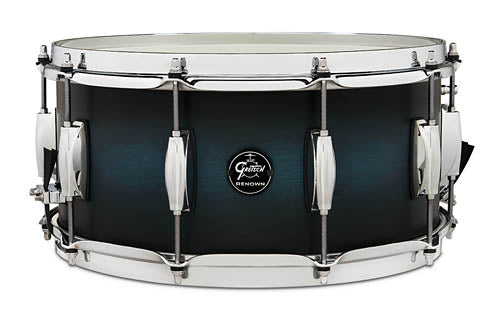 Renown Snare Drum - Satin Antique Blue Burst Finish - Satin Antique Blue Burst