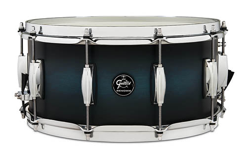 Renown Snare Drum – Satin Antique Blue Burst Finish