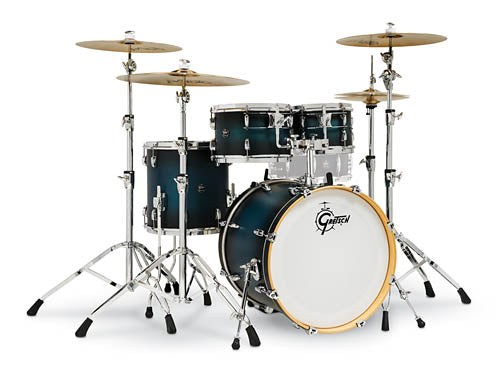 Gretsch Renown 2 4-Piece Drum Set (20/10/12/14) - Satin Antique Blue Burst