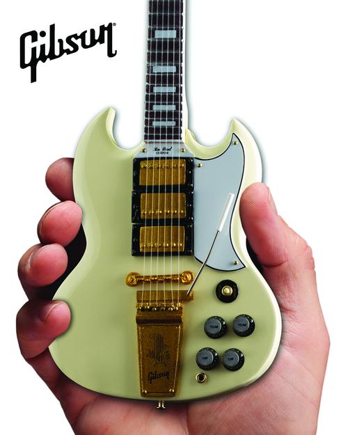 Gibson 1964 SG Custom White Mini Guitar Replica