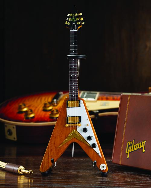 Gibson 1958 Korina Flying V Mini Guitar Replica