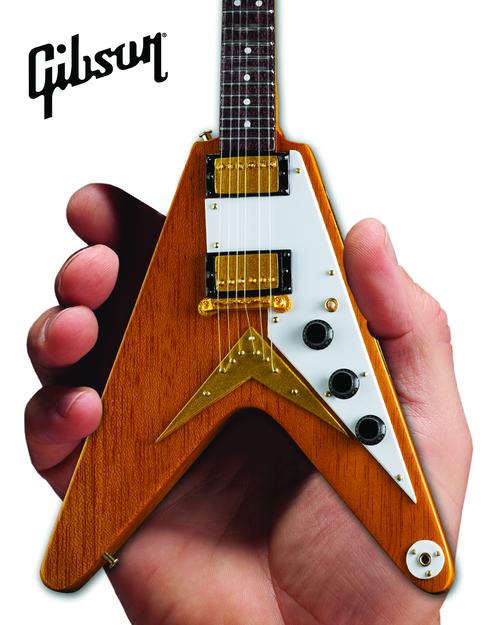 Gibson 1958 Korina Flying V Mini Guitar Replica