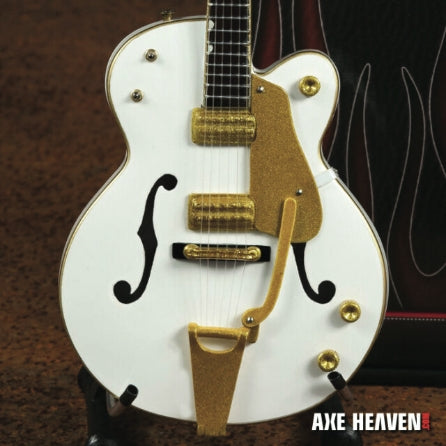 Brian Setzer White Hollow Body Mini Guitar